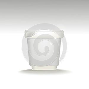 yoghurt container. Vector illustration decorative design