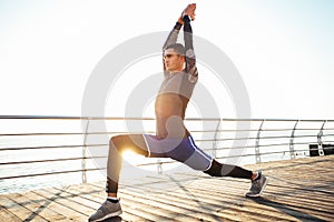 Yogi man practicing yoga