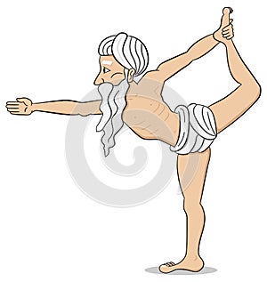 Yogi who practices yoga
