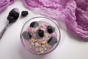 Yogurt, Blackberries and Granola