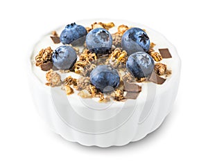 Yogurt with Blueberries and Muesli