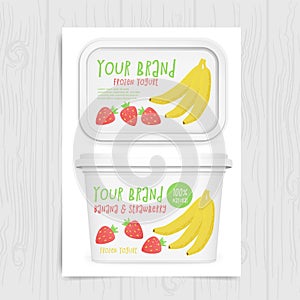 Yogurt box mockup