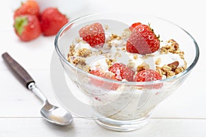 Yogurt and cereal