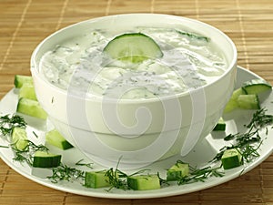 Yogurt and cucumber sauce