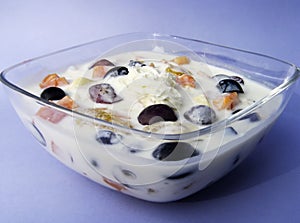 Yogurt with fresh fruits