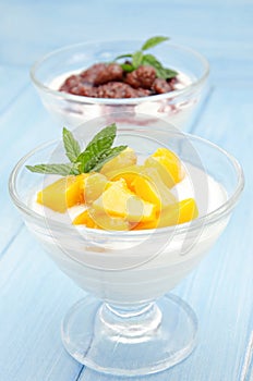 Yogurt with fruit