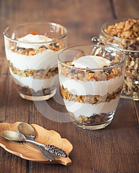 Yogurt with homemade granola