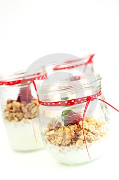 Yogurt and muesli