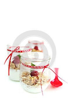 Yogurt and muesli