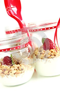 Yogurt and muesli