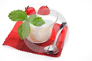 Yogurt with strawberry 2