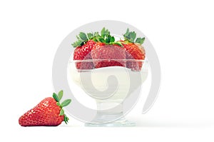 Yogurt & strawberry