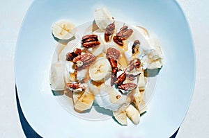 Yogurth honey and walnuts photo