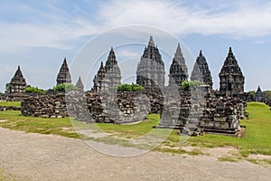 Templo de Borobudur durante el dÃÂ­a, Yogyakarta, Java, Indonesia. photo