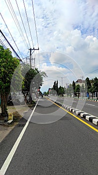 Yogyakarta Ringroad highway, when it's quiet photo