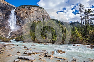 The Yoho National Park in the Rocky Mountains