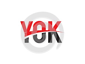 YOK Letter Initial Logo Design Vector Illustration
