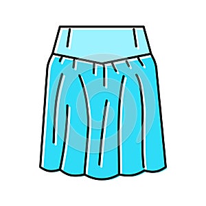 yoke skirt color icon vector illustration