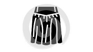 yoke skirt glyph icon animation