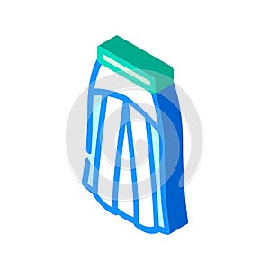 yoke skirt isometric icon vector illustration