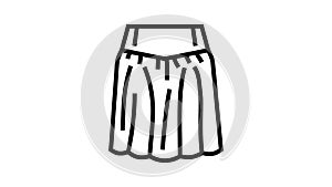 yoke skirt line icon animation