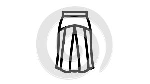 yoke skirt line icon animation