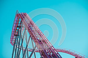 Yokohama, Japan - November 16,2017 : Pink pastel looping roller