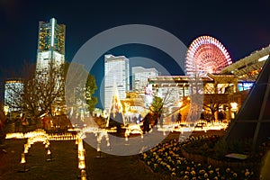 Yokohama night view and illuminations
