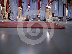 Yom Kippur Wearing White Marched Queue