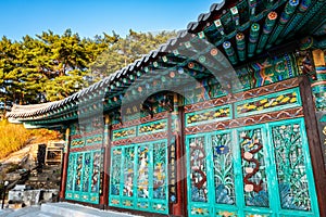 Yongamsa Temple in Bukhansan National Park, Seoul, South Korea