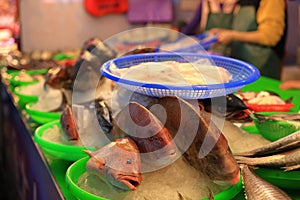 Yongan fish market situated at Yongan Fishing Harbor