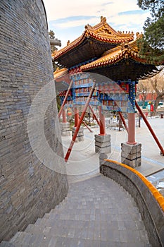 Yongan temple at Beihai PArk in Beijing, China