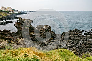 Yongduam Rock (Dragon Head Rock). Jeju, South Korea