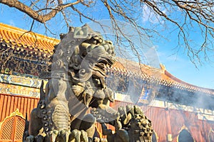 Yonghe Temple - the Palace of Peace and Harmony - an Important  Lama Temple of the Gelug school of Tibetan Buddhism, in Beijing, C