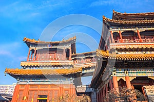 Yonghe Temple - the Palace of Peace and Harmony - an Important  Lama Temple of the Gelug school of Tibetan Buddhism, in Beijing, C