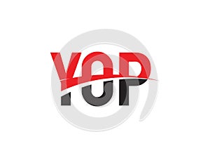 YOP Letter Initial Logo Design Vector Illustration photo
