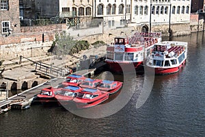 River sightseeing cruise boat ships