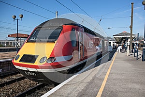Class 43 LNER train on a platform