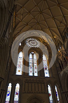 York Minster South Transept with Rose Window photo