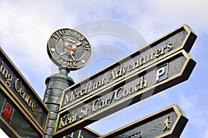 York tourist signpost