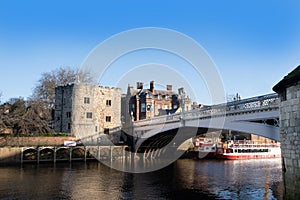 York UK, Lendal bridge over the river Ouse