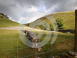 Yorkshire Dales National Park valley landscape