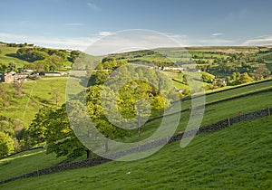 Yorkshire dales summer scene