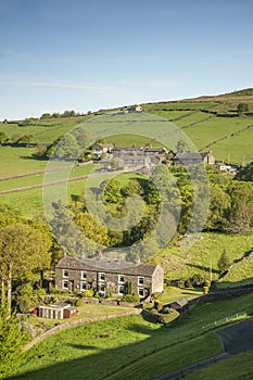 Yorkshire dales summer scene