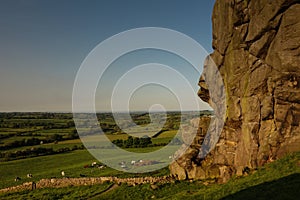 Yorkshire Gritstone at Almscliffe Cragg photo