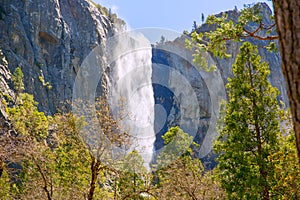 Yosemite Bridalveil fall waterfall California