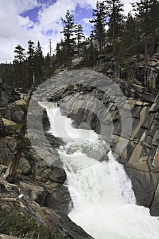 Yosemite Creek before dropping as a waterfall