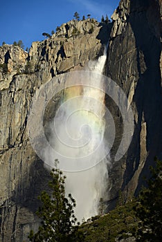 yosemite falls rainbow