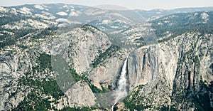 Yosemite falls seen from Sentinel Dome photo