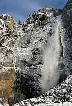 Yosemite Falls in Winter